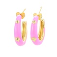 retro Cshaped hoop copper earringspicture13