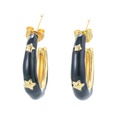 retro Cshaped hoop copper earringspicture16
