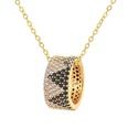 Korean full rhinestone pendant copper necklacepicture17