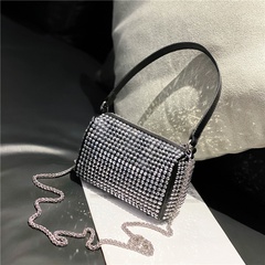 fashion chain bright diamond messenger handbag