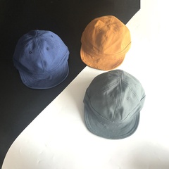 fashion short brim solid color baseball cap
