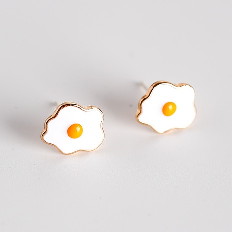 Nihaojewelry Cute Cartoon Poached Egg Cloud Earrings Wholesale Jewelry's discount tags