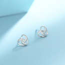 nihaojewelry simple creux en forme de coeur s925 boucles d39oreilles en argent bijoux en grospicture12