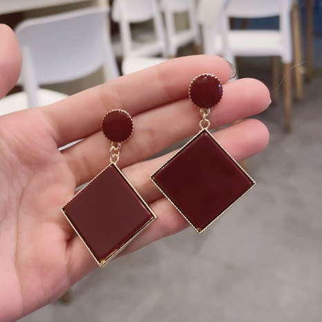 nihaojewelry korean fashion geometric square earrings wholesale jewelry's discount tags