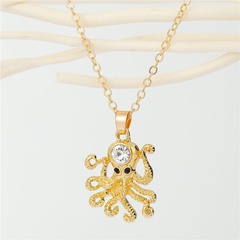 Nihaojewelry fashion creative octopus diamond necklace Wholesale jewelry