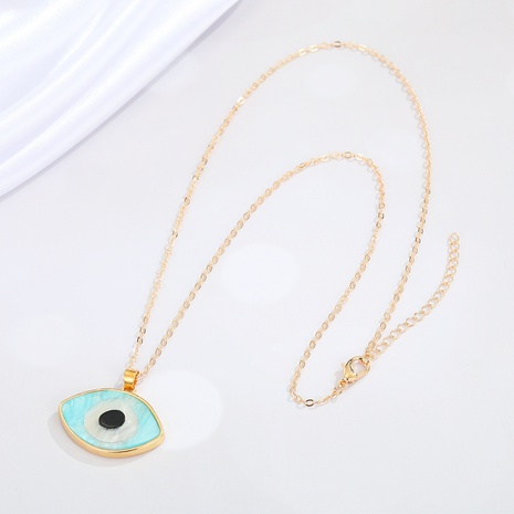 Nihaojewelry creative devil eye clavicle chain necklace Wholesale jewelry's discount tags