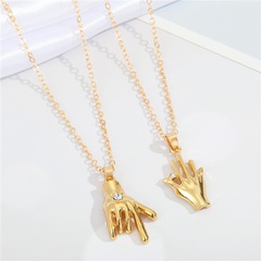 Nihaojewelry fashion palm clavicle chain necklace Wholesale jewelry