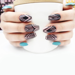 Wholesale Accessories Geometric Line Nail Patch Nail Art 24 Pieces Nihaojewelry