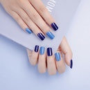 Nihaojewelry blue square head short fake nail patch Wholesale Accessoriespicture7