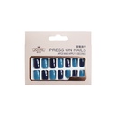 Nihaojewelry blue square head short fake nail patch Wholesale Accessoriespicture9