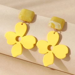Nihaojewelry Großhandel Schmuck Koreanische kreative gelbe Blumenohrringe