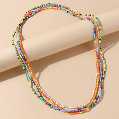 Nihaojewelry bijoux en gros collier de perles multicouches créatives de style ethnique