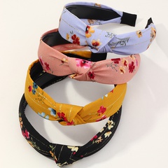 Nihaojewelry wholesale jewelry Korean chiffon flower printing headband set