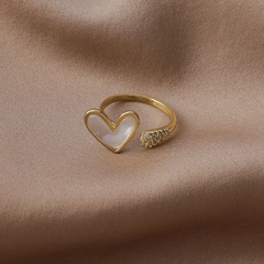 Special-Interest Design Fritillary Love Index Finger Ring Female Japanese Entry Lux Gold Ring French Retro with Opening Adjustable