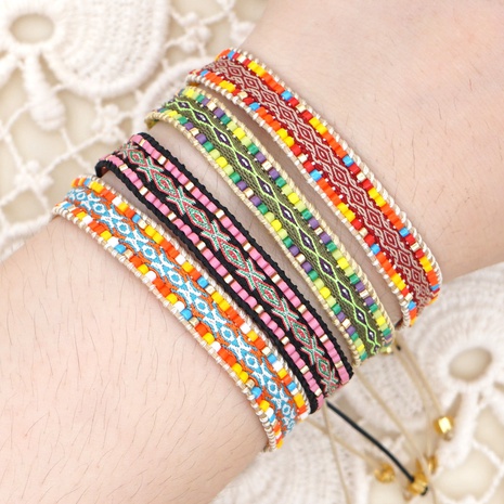 wholesale jewelry ethnic style color miyuki beads woven bracelet nihaojewelry  NHBDB382869's discount tags