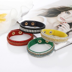 wholesale jewelry ethnic style color stitching inlaid diamond bracelet nihaojewelry