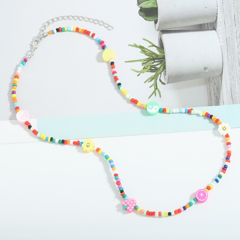 Nihaojewelry Grohandel Schmuck bhmische Farbe Perlen geometrische Kontrastfarbe Halskette
