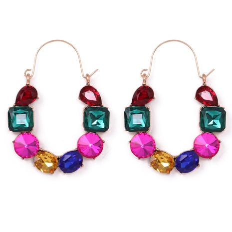 Nihaojewelry wholesale jewelry creative colorful diamond geometric earring's discount tags