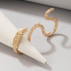 Nihaojewelry Großhandel Schmuck einfacher goldener Drachenform einteiliger offener Ring
