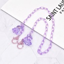 Nihaojewelry Cartoon Childrens Transparent Bear Mask Glasses Chain Wholesale Jewelrypicture13