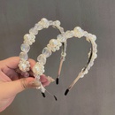 Nihaojewelry korean style pearl thin side metal headband wholesale jewelrypicture6
