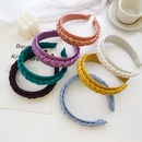 Nihaojewelry Korean style solid color cloth braided widebrimmed headband wholesale jewelrypicture24