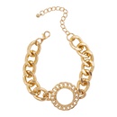 Nihaojewelry wholesale jewelry simple alloy geometric ring chain braceletpicture18
