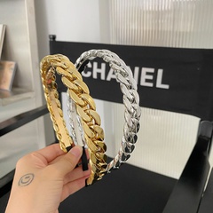 Nihaojewelry Korean style hollow thin side alloy chain headband wholesale jewelry