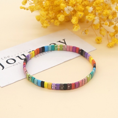 Nihaojewelry wholesale jewelry bohemian multi-layered woven colorful paint beaded bracelet's discount tags