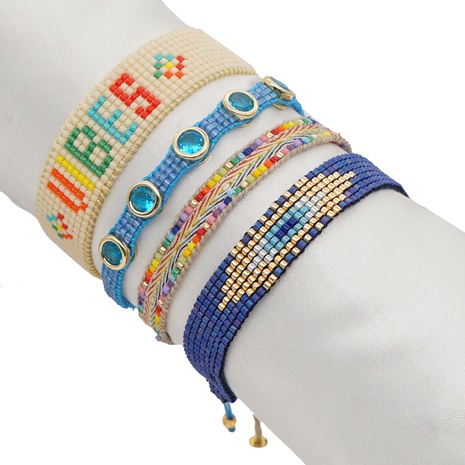 Nihaojewelry Wholesale Jewelry Ethnic Miyuki Beads Diamond Colorful Bracelet NHGW383942's discount tags
