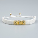 Nihaojewelry wholesale jewelry fashion devils eye rivet Miyuki beads rose gold multilayered bracelet NHGW383946picture8