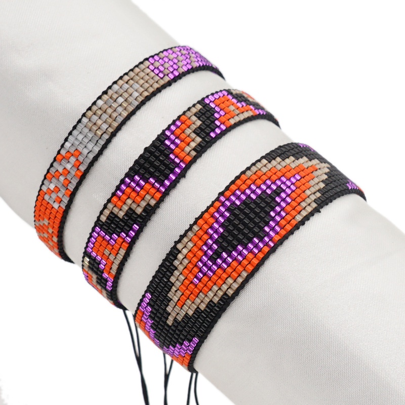 Nihaojewelry wholesale jewelry ethnic style contrast color Miyuki beads handwoven bracelet