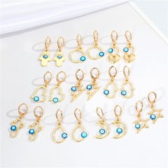 Nihaojewelry wholesale jewelry fashion irregular eye geometric alloy  earrings