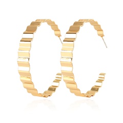 Nihaojewelry simple style alloy round hoop earrings wholesale jewelry