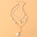 Grohandel Schmuck einfache Perlenherz Anhnger mehrschichtige Halskette nihaojewelrypicture9
