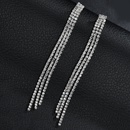 Nihaojewelry Grohandel Schmuck neue dreischichtige volle Diamant Quaste lange Ohrringepicture7
