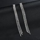 Nihaojewelry Grohandel Schmuck neue dreischichtige volle Diamant Quaste lange Ohrringepicture9