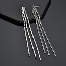Nihaojewelry Grohandel Schmuck neue dreischichtige volle Diamant Quaste lange Ohrringepicture10