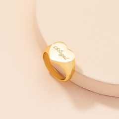 Nihaojewelry wholesale jewelry retro fashion heart letter alloy ring
