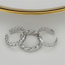 Nihaojewelry wholesale jewelry retro titanium steel carved open couple ringpicture11