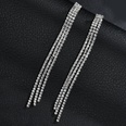 Nihaojewelry Grohandel Schmuck neue dreischichtige volle Diamant Quaste lange Ohrringepicture12