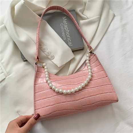 Nihaojewelry fashion stone pattern pearl shoulder messenger bag wholesale's discount tags