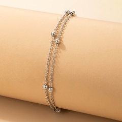 vente en gros bijoux simple petit bracelet de chaîne de perles rondes nihaojewelry