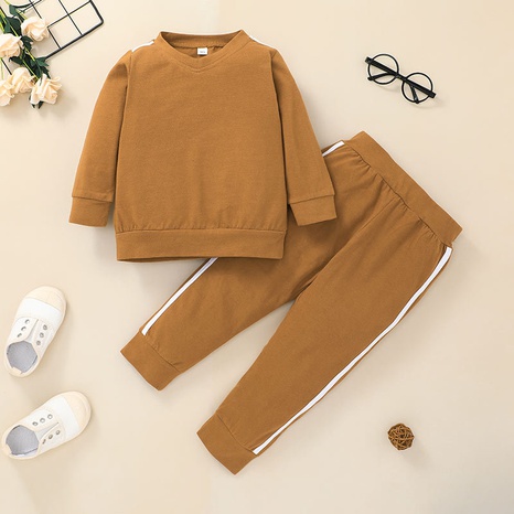 wholesale children's long-sleeved sweater trousers two-piece Nihaojewelry NHLF384478's discount tags