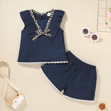 Nihaojewelry baby casual vest shorts two-piece set wholesale NHLF384503's discount tags
