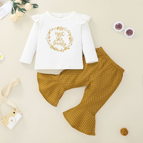 Nihaojewelry children's casual long-sleeved shirt trousers two-piece set wholesale NHLF384506's discount tags