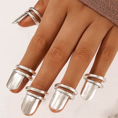 Nihaojewelry wholesale jewelry new style silver nail joint ring