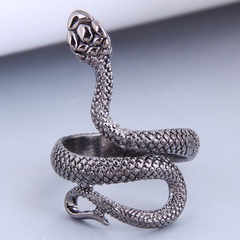 wholesale jewelry retro auspicious snake shaped alloy ring Nihaojewelry
