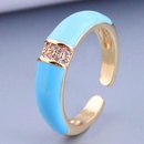 Nihaojewelry Grohandel Schmuck Mode echt vergoldet eingelegter Zirkon offener Ringpicture5