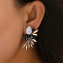 wholesale jewelry rhinestone hit color alloy water drop geometric creative earrings Nihaojewelrypicture3